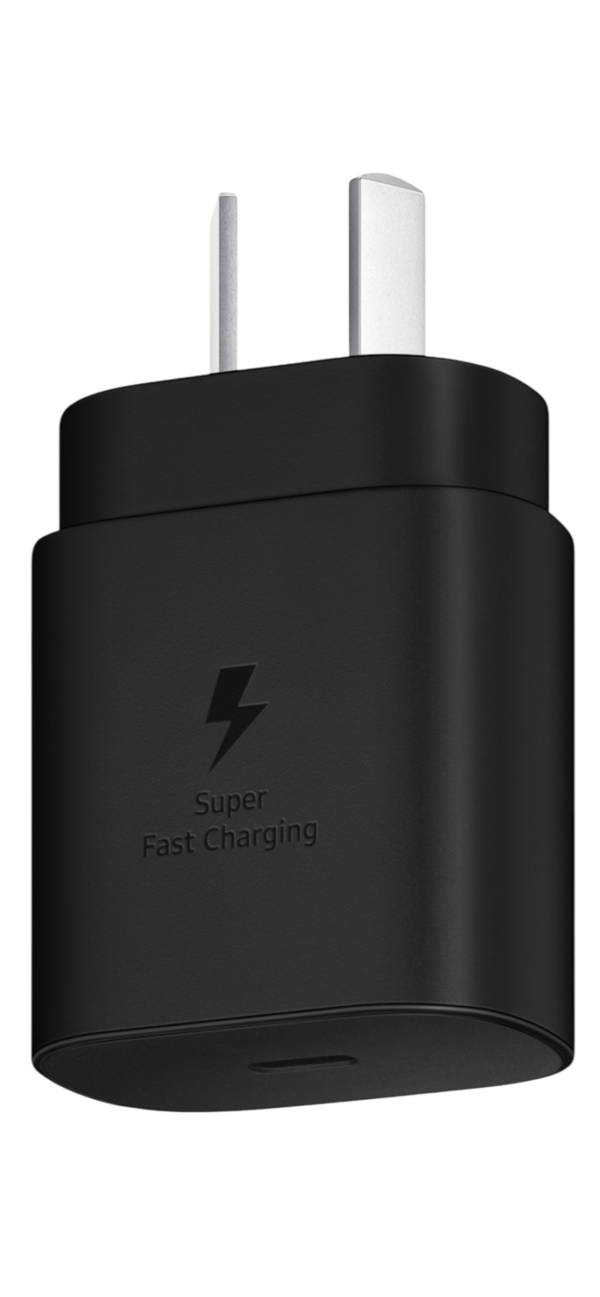 Cargador Samsung 25w Carga Rápida Color Negro solo Cabezal